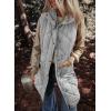 imageDokotoo Womens Casual Winter Long Puffer Vest Stand Collar Sleeveless Puffy Jackets Coat with PocketsDark Gray