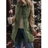 imageDokotoo Womens Casual Winter Long Puffer Vest Stand Collar Sleeveless Puffy Jackets Coat with PocketsFern Green