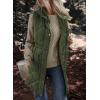 imageDokotoo Womens Casual Winter Long Puffer Vest Stand Collar Sleeveless Puffy Jackets Coat with PocketsFern Green