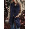 imageDokotoo Womens Casual Winter Long Puffer Vest Stand Collar Sleeveless Puffy Jackets Coat with PocketsNavy Blue