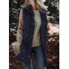 imageDokotoo Womens Casual Winter Long Puffer Vest Stand Collar Sleeveless Puffy Jackets Coat with PocketsNavy Blue