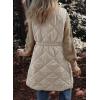 imageDokotoo Womens Casual Winter Long Puffer Vest Stand Collar Sleeveless Puffy Jackets Coat with PocketsSmoke Gray