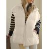 imageDokotoo Womens Casual Winter Oversized Puffer Vest Stand Collar Flysleeve Insulated Padded Puffy Jackets Coat with PocketsApricot