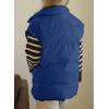 imageDokotoo Womens Casual Winter Oversized Puffer Vest Stand Collar Flysleeve Insulated Padded Puffy Jackets Coat with PocketsBluing
