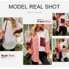 imageDokotoo Womens Color Block Button Down Shirts Long Sleeve Oversized Boyfriend Blouses Tops2 Brown