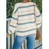 imageDokotoo Womens Color Block Sweaters Long Sleeve Crewneck Pullover Knit Jumper TopsA3 Sky Blue