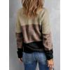 imageDokotoo Womens Color Block Sweaters Long Sleeve Crewneck Pullover Knit Jumper TopsD Offwhite
