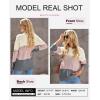 imageDokotoo Womens Color Block Sweaters Long Sleeve Crewneck Pullover Knit Jumper TopsDd Gray