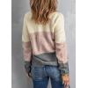 imageDokotoo Womens Color Block Sweaters Long Sleeve Crewneck Pullover Knit Jumper TopsDd Gray