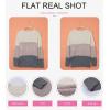 imageDokotoo Womens Color Block Sweaters Long Sleeve Crewneck Pullover Knit Jumper TopsDd Gray