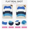 imageDokotoo Womens Color Block Sweaters Long Sleeve Crewneck Pullover Knit Jumper TopsF Blue