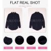 imageDokotoo Womens Corduroy Button Down Shirts Boyfriend Long Sleeve Oversized Blouses Tops1 Blue