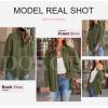 imageDokotoo Womens Corduroy Button Down Shirts Boyfriend Long Sleeve Oversized Blouses Tops1 Dark Green