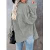imageDokotoo Womens Corduroy Button Down Shirts Boyfriend Long Sleeve Oversized Blouses Tops1 Grey01