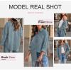 imageDokotoo Womens Corduroy Button Down Shirts Boyfriend Long Sleeve Oversized Blouses Tops1 Light Blue