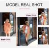 imageDokotoo Womens Corduroy Button Down Shirts Boyfriend Long Sleeve Oversized Blouses Tops1 Orange