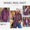 imageDokotoo Womens Corduroy Button Down Shirts Boyfriend Long Sleeve Oversized Blouses Tops1 Purple