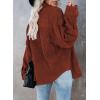 imageDokotoo Womens Corduroy Button Down Shirts Boyfriend Long Sleeve Oversized Blouses Tops1 Red01