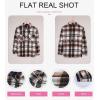 imageDokotoo Womens Corduroy Button Down Shirts Boyfriend Long Sleeve Oversized Blouses Tops2 Blue
