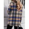 imageDokotoo Womens Corduroy Button Down Shirts Boyfriend Long Sleeve Oversized Blouses Tops2 Blue01