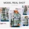 imageDokotoo Womens Corduroy Button Down Shirts Boyfriend Long Sleeve Oversized Blouses Tops2 Green