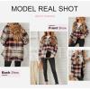imageDokotoo Womens Corduroy Button Down Shirts Boyfriend Long Sleeve Oversized Blouses Tops2 Khaki
