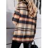 imageDokotoo Womens Corduroy Button Down Shirts Boyfriend Long Sleeve Oversized Blouses Tops2 Orange
