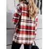imageDokotoo Womens Corduroy Button Down Shirts Boyfriend Long Sleeve Oversized Blouses Tops2a Red