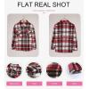 imageDokotoo Womens Corduroy Button Down Shirts Boyfriend Long Sleeve Oversized Blouses Tops2a Red