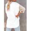 imageDokotoo Womens Corduroy Button Down Shirts Boyfriend Long Sleeve Oversized Blouses TopsC Black