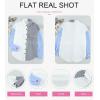 imageDokotoo Womens Corduroy Button Down Shirts Boyfriend Long Sleeve Oversized Blouses TopsC Sky Blue