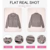 imageDokotoo Womens Corduroy Jackets Button Down Long Sleeve Casual Shacket Coats OutwearA Dark Khaki