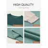 imageDokotoo Womens Fashion 2025 Color Block Long Sleeve Crewneck Knitted Casual Loose Pullover Shirts TopsAblue Green