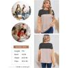 imageDokotoo Womens Fashion 2025 Color Block Long Sleeve Crewneck Knitted Casual Loose Pullover Shirts TopsBlack