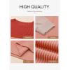 imageDokotoo Womens Fashion 2025 Color Block Long Sleeve Crewneck Knitted Casual Loose Pullover Shirts TopsRed
