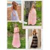 imageDokotoo Womens Formal Dresses Deep VNeck Embroidered Lace Mesh Evening Party Prom Dress Long Wedding DressApricot