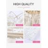 imageDokotoo Womens Formal Dresses Deep VNeck Embroidered Lace Mesh Evening Party Prom Dress Long Wedding DressWhite