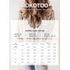 imageDokotoo Womens Plaid Shacket Jacket Long Sleeve Button Down Fleece Hooded Jackets Warm CoatSky Blue