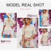 imageDokotoo Womens Short Sleeve Sweaters Summer 2025 Round Neck Pullover Sweater Crochet TopsA Apricot