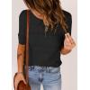 imageDokotoo Womens Short Sleeve Sweaters Summer 2025 Round Neck Pullover Sweater Crochet TopsA Black