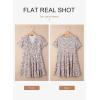 imageDokotoo Womens Summer Casual Boho Floral Dresses V Neck Short Sleeve Sundresses Flowy Swing ALine Mini DressMulticolored