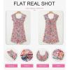 imageDokotoo Womens Summer Casual Sleeveless Romper Loose Floral Printed Shorts Overalls Jumpsuits with PocketsMulticolour