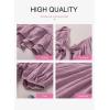 imageDokotoo Womens Summer Dresses Square Neck Tie Back Lantern Sleeve Ruffle ALine Casual Dress7 Purple