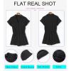 imageDokotoo Womens Summer Trooper Utility Cargo Rompers Short Sleeve Button Down Pockets JumpsuitsB Black