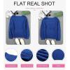 imageDokotoo Womens Sweaters 2025 Crewneck Cute Elegant Soft Long Sleeve Hollow Cable Knit Pullover TopsBlue
