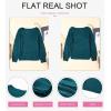 imageDokotoo Womens Sweaters 2025 Crewneck Cute Elegant Soft Long Sleeve Hollow Cable Knit Pullover TopsDark Blue