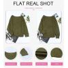 imageDokotoo Womens Sweaters 2025 Crewneck Cute Elegant Soft Long Sleeve Hollow Cable Knit Pullover TopsGreen 3