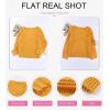 imageDokotoo Womens Sweaters 2025 Crewneck Cute Elegant Soft Long Sleeve Hollow Cable Knit Pullover TopsYellow