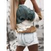 imageDokotoo Womens Sweaters 2025 Crewneck Cute Elegant Soft Long Sleeve Hollow Cable Knit Pullover TopsZ1 Dusty Blue