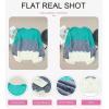 imageDokotoo Womens Sweaters 2025 Crewneck Cute Elegant Soft Long Sleeve Hollow Cable Knit Pullover TopsZ1 Green